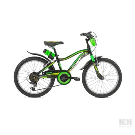 Bici 20″ THUNDER Senza Cambio nero-verde/lucido BRERA