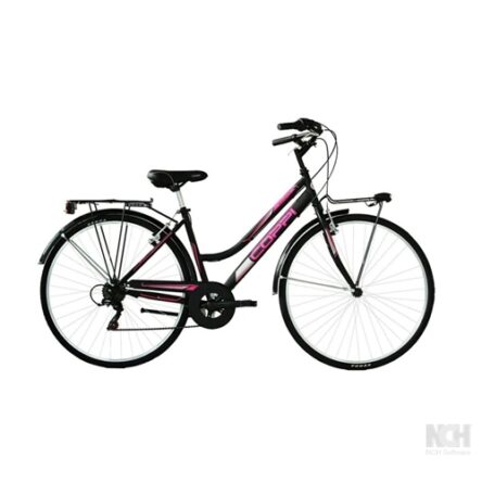 Bici 28″ Donna Trekking Beverly 6v Colore Nero-Fuxia COPPI