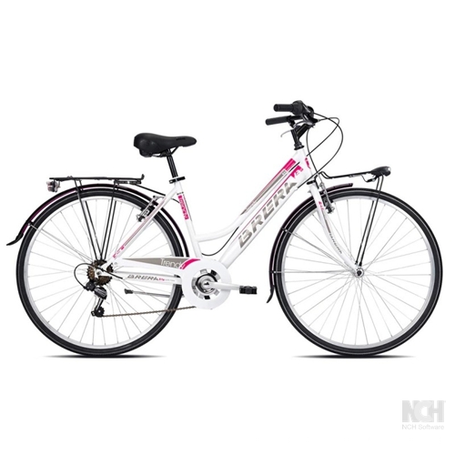 Bici 28" Donna TRENDY Bianco Fucsia Taglia 43 BRERA