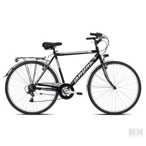 Bici 28" Uomo TRENDY Nero-Argento Taglia 50 BRERA